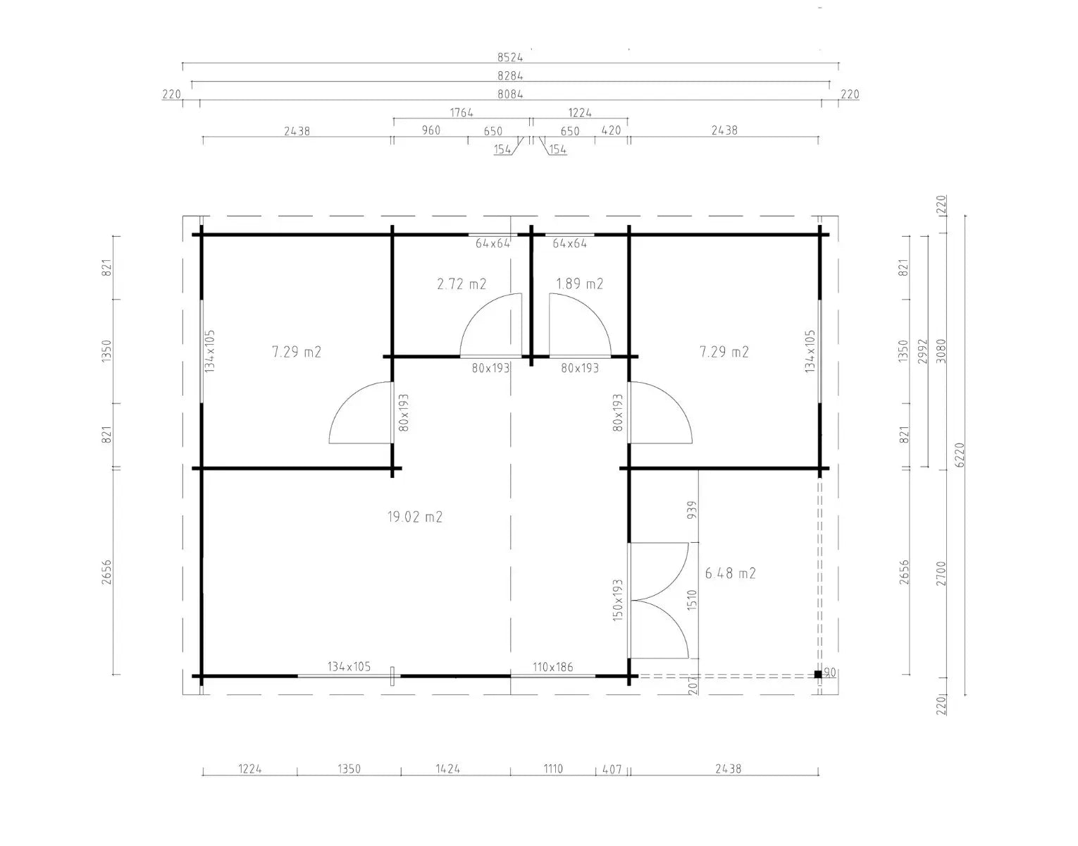 Lodge Skanderborg 90 - 45 m²