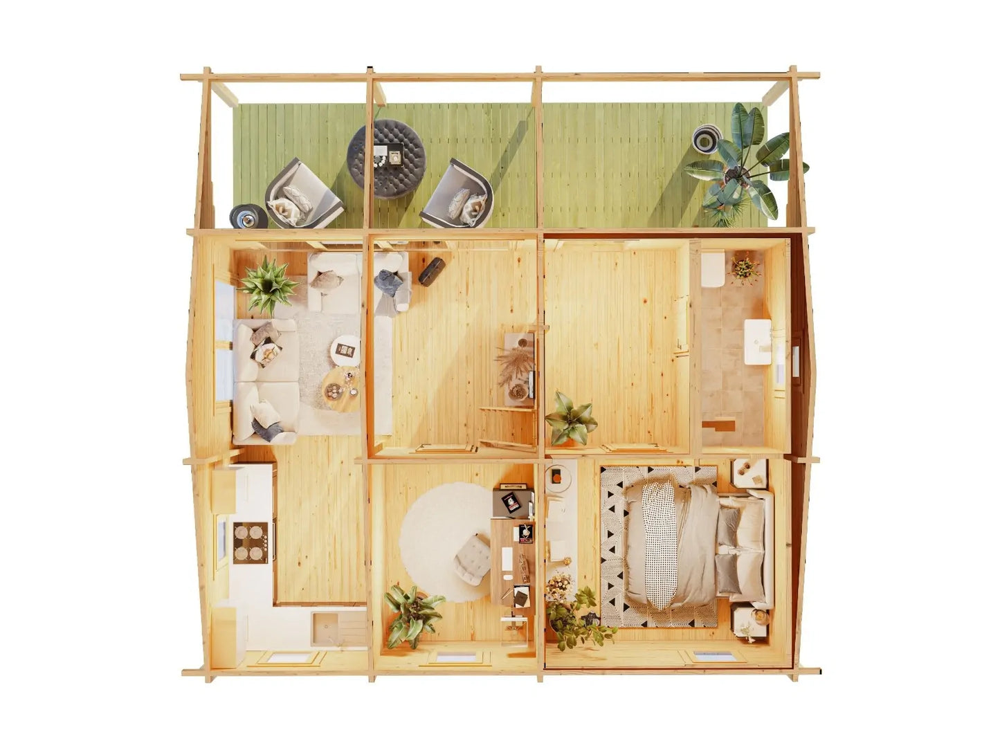 Lodge Mikka 70 - 61m² + 14m² (terras)