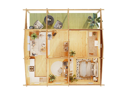 Lodge Mikka 70 - 61m² + 14m² (terras)